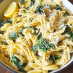 Lemon ricotta pasta & spinach