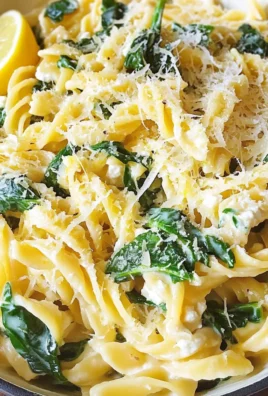 Lemon ricotta pasta & spinach