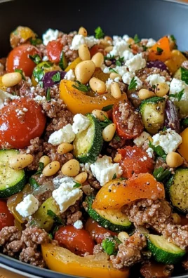 Mediterranean Ground Beef Stir-Fry