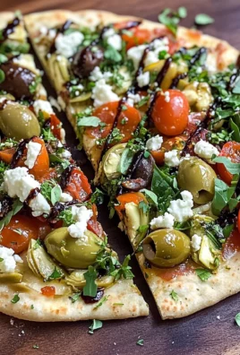 Mediterranean Naan Bread Pizza