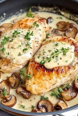 Mushroom Asiago Chicken