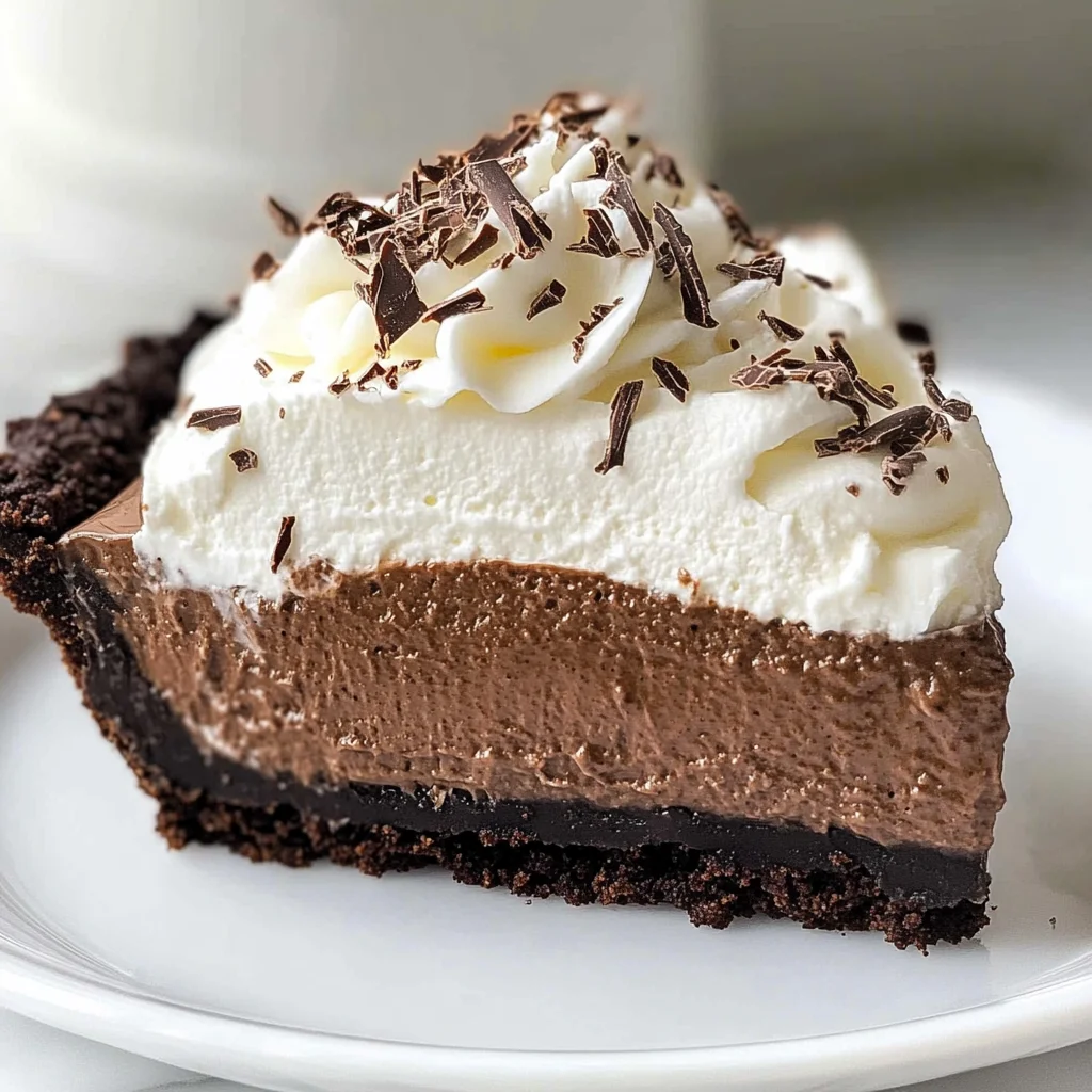 No-Bake Baileys Chocolate Pie
