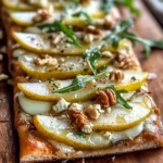 Pear and Gorgonzola Flatbread Recipe | Elegant Dinner Idea