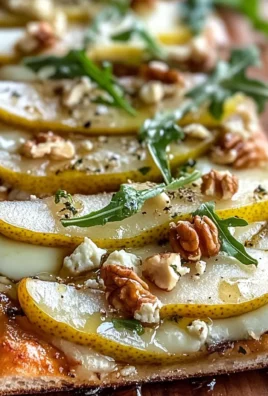 Pear and Gorgonzola Flatbread Recipe | Elegant Dinner Idea