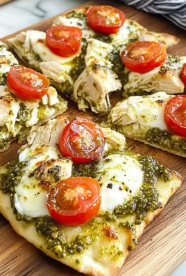 Pesto Chicken Flatbread: A Delicious and Easy Recipe for Dinner
