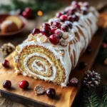 Quick Ginger Bread Yule Log Cake