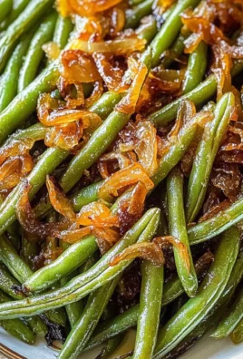 Roasted Green Beans with Caramelized Onions