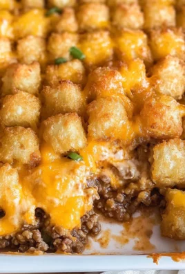 Tater Tot Casserole with Ground Beef