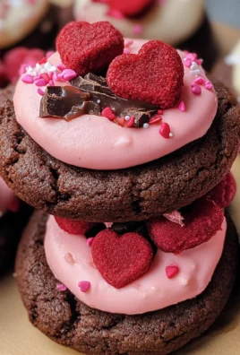 Valentine Ganache Cookies