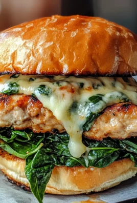 White Cheddar and Spinach Chicken Burgers