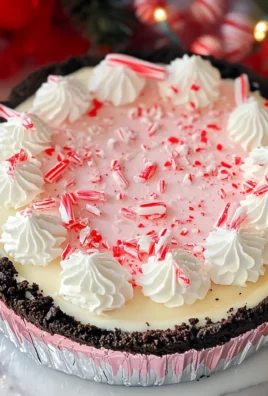 White Chocolate Peppermint Pie