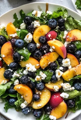 Blueberry Peach Feta Salad