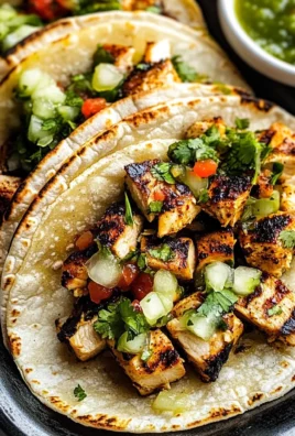 Charred Chile–Marinated Grilled Chicken Tacos