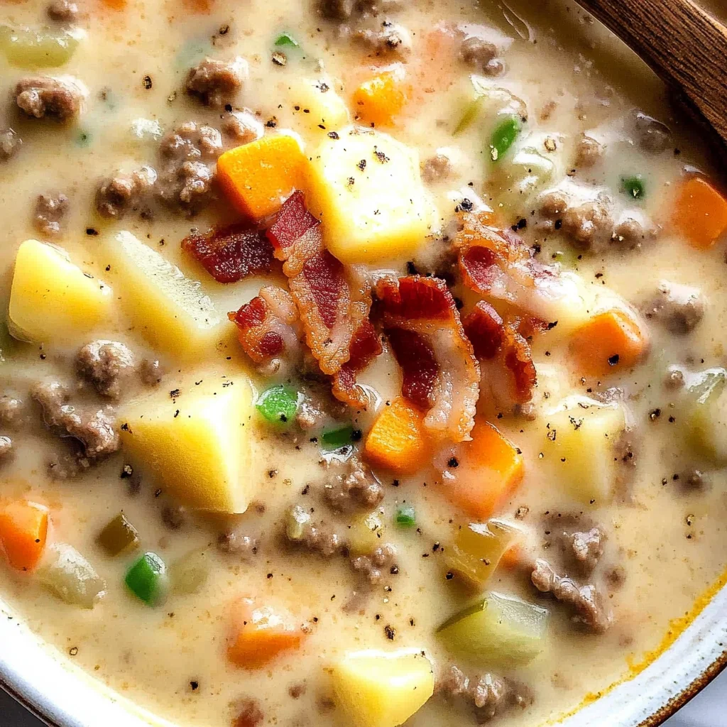 Cheeseburger Soup