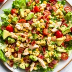 Chicken Bacon Avocado Chopped Salad with Lemon Vinaigrette