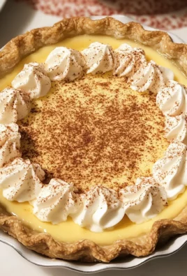 Christmas Eve Cinnamon-Vanilla Creamy Custard Pie Recipe – Festive & Delicious