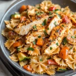 Creamy, Spicy Chicken Pasta with Summer Vegetables