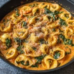 Creamy Spinach Tomato Tortellini Recipe