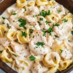 Crockpot Chicken Alfredo Tortellini: A Creamy Delight You’ll Love!