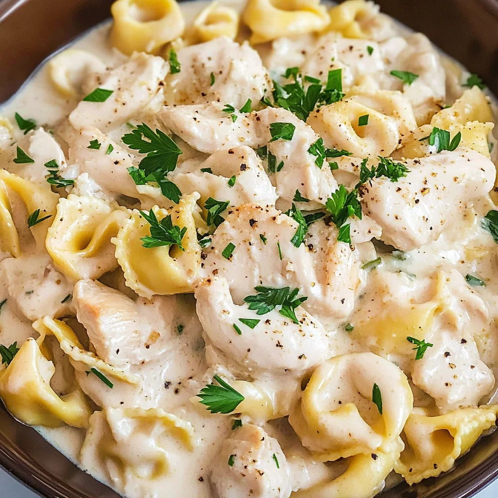 Crockpot Chicken Alfredo Tortellini: A Creamy Delight You’ll Love!