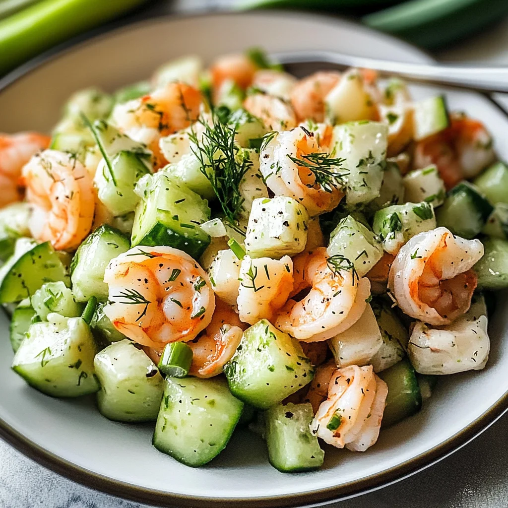 Cucumber Shrimp Salad