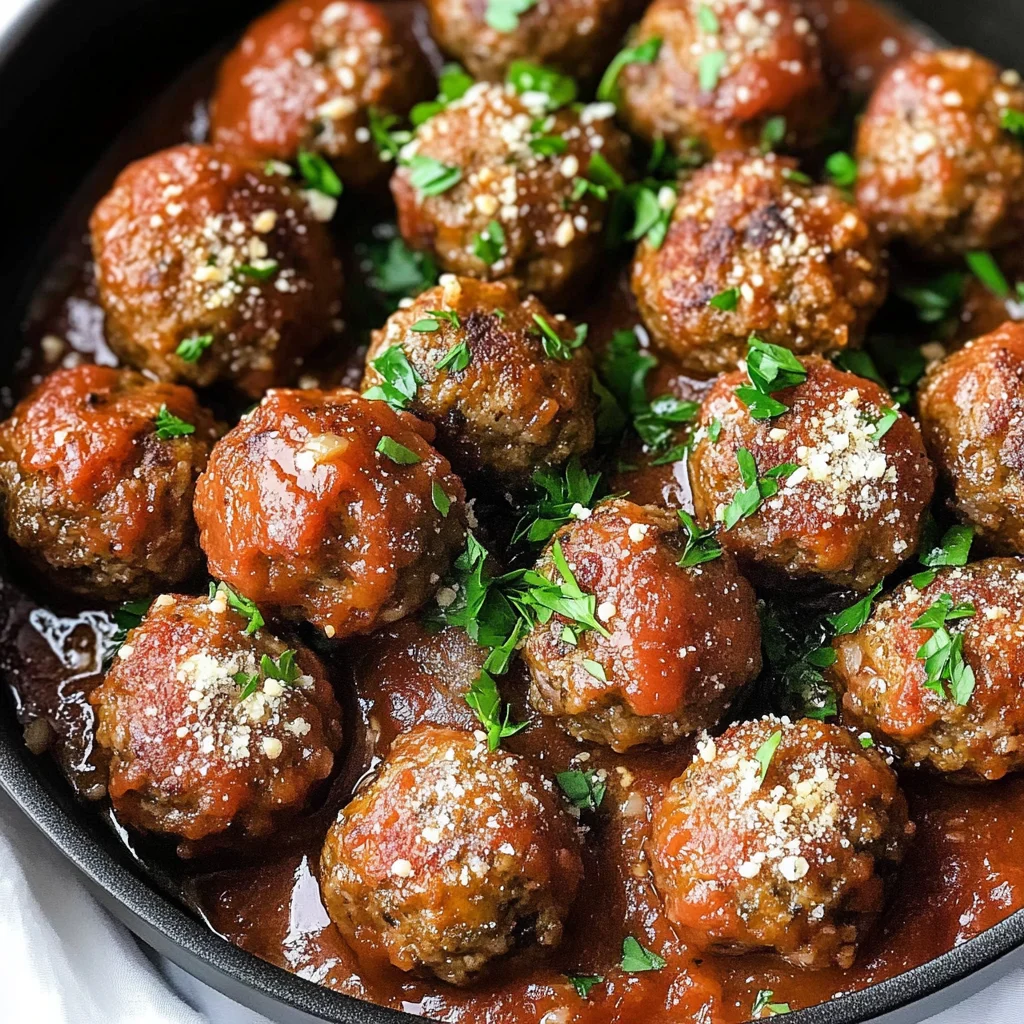 Easy Baked Italian Meatballs