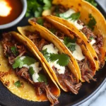 Easy Birria Tacos with Consomme in the Slow Cooker