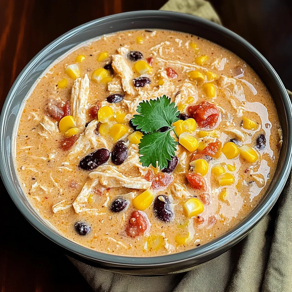 Easy Crock Pot Cream Cheese Chicken Chili