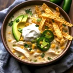 Flavorful Crockpot White Chicken Chili Soup