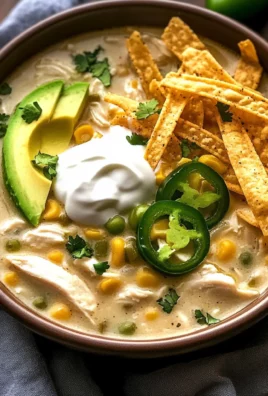 Flavorful Crockpot White Chicken Chili Soup
