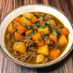 Grandma's Ground Beef Stew