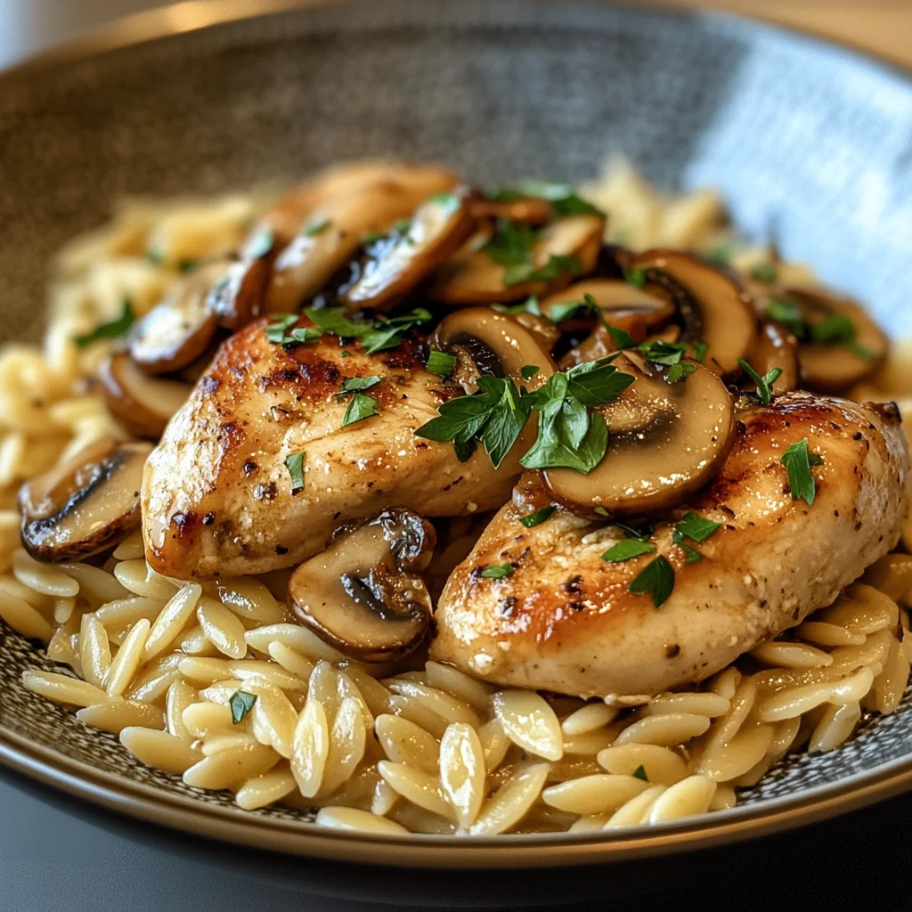 Marsala Chicken Orzo