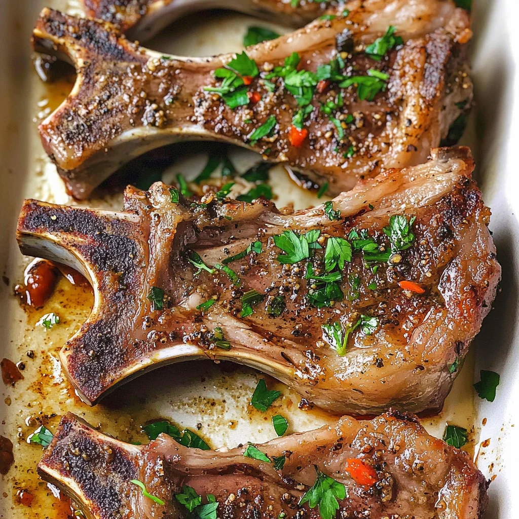 Oven Baked Lamb Chops Recipe