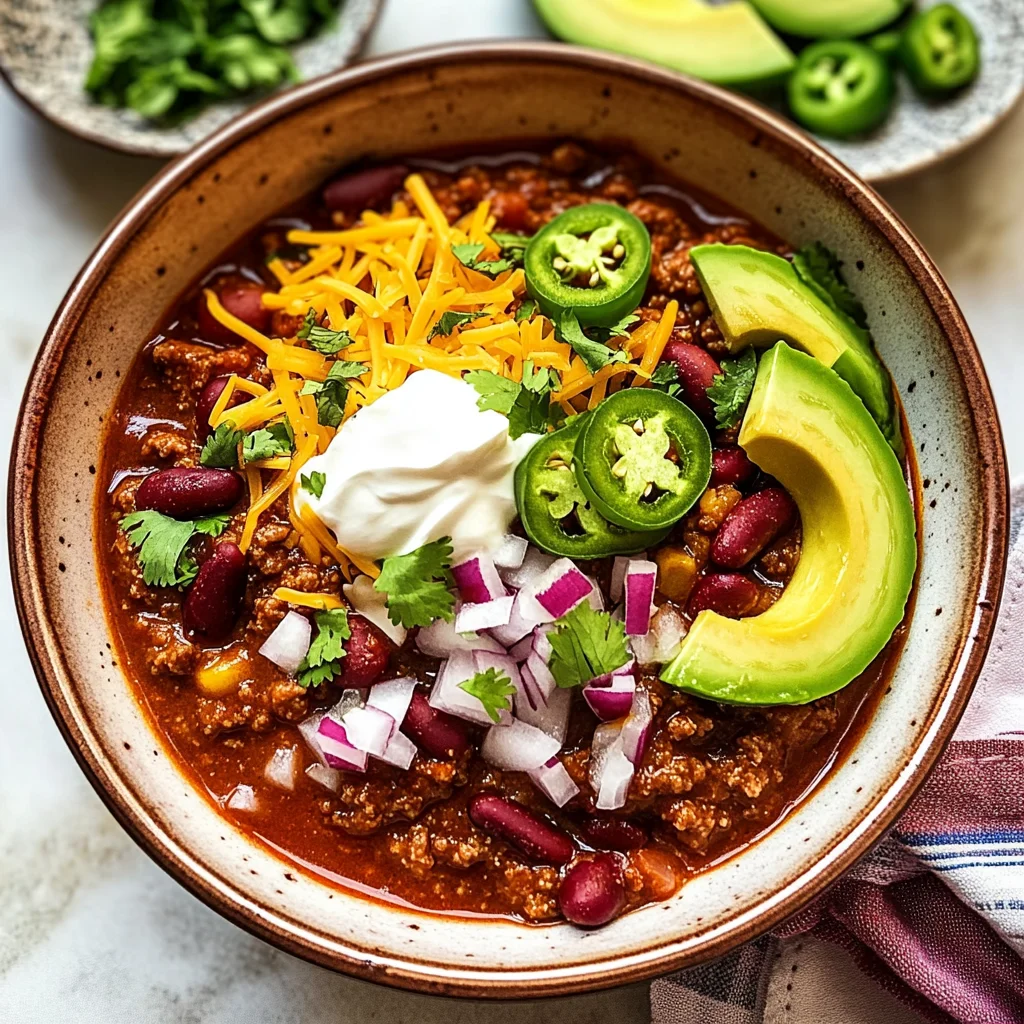 Quick Easy Chili Recipe on Stove Top
