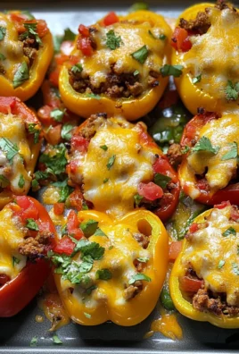 Skinny Bell Pepper Nacho Boats