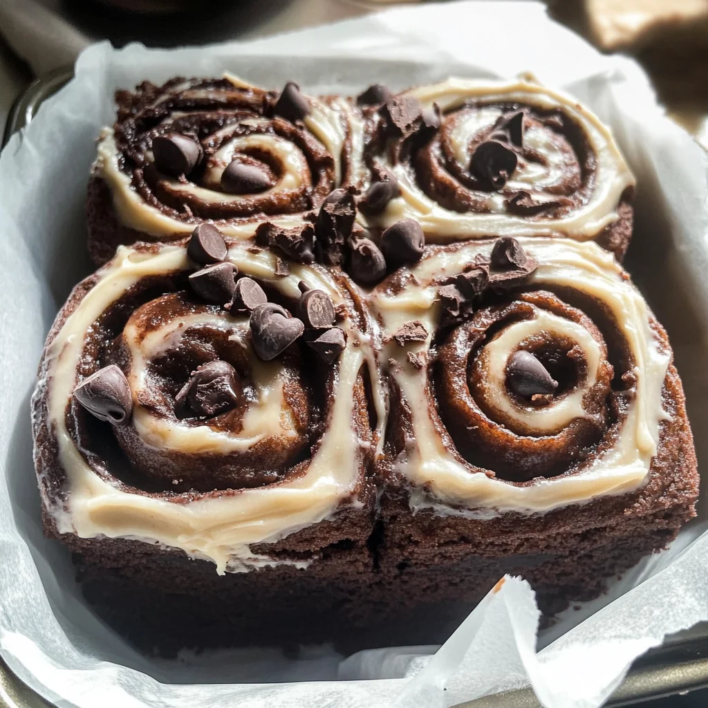 Small Batch MOLTEN Double Chocolate Cinnamon Rolls - Vegan!