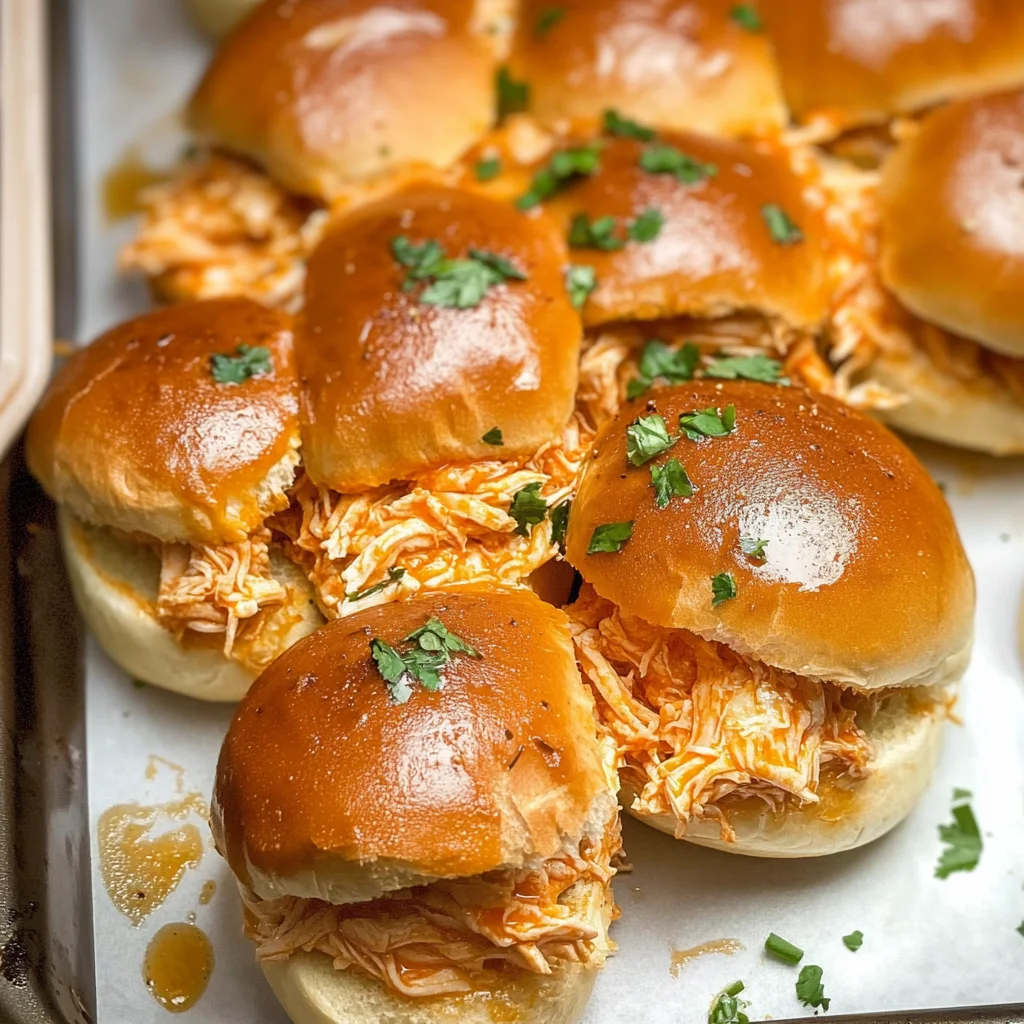 Spicy Buffalo Chicken Sliders