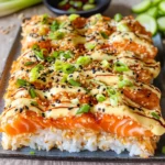 Spicy Salmon Sushi Bake