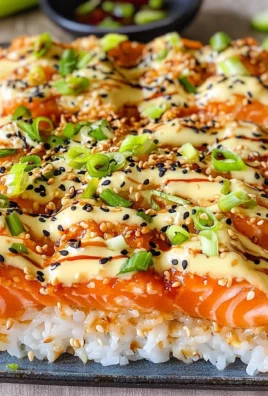 Spicy Salmon Sushi Bake