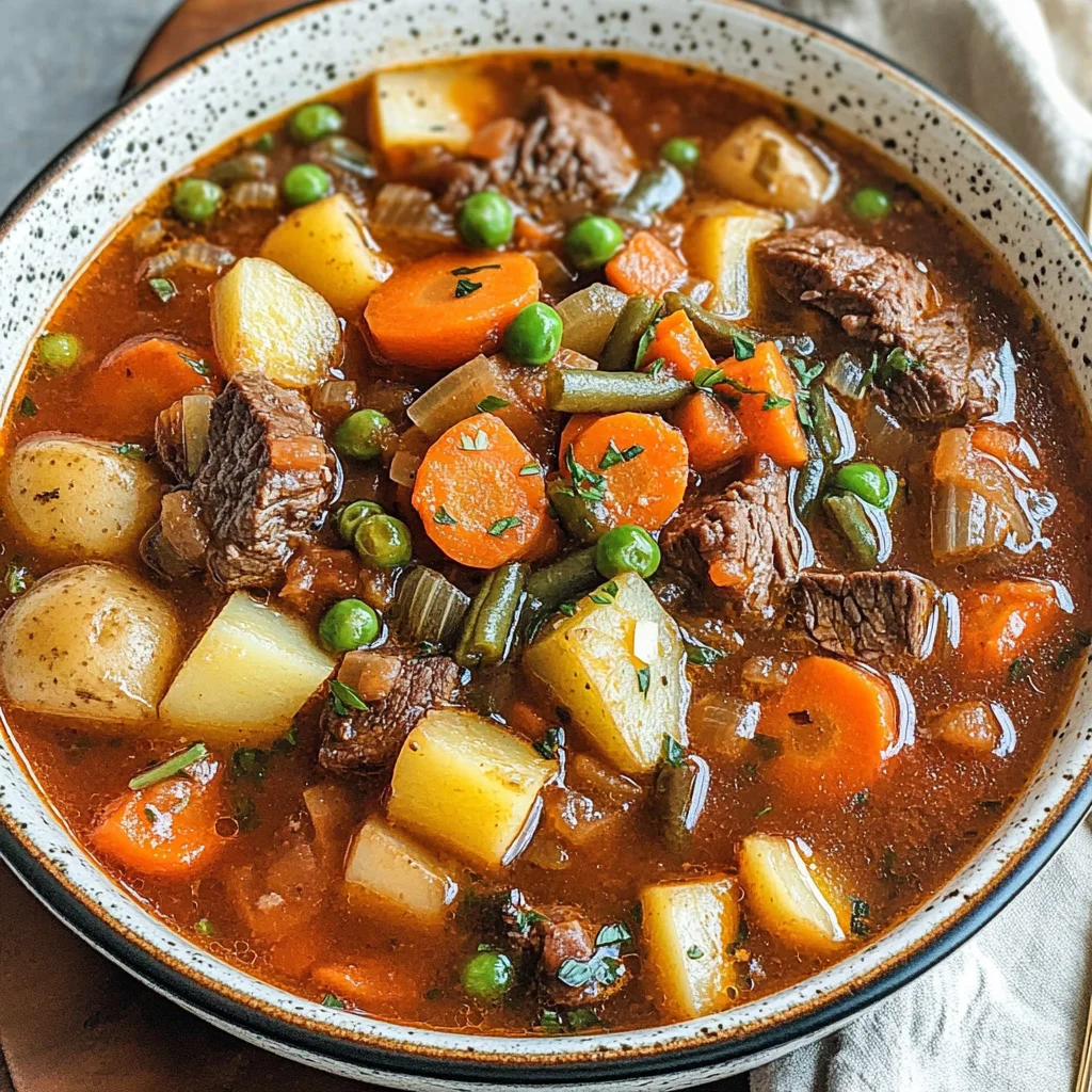 Vegetable Beef Soup Recipe