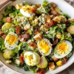 Warm Brussels Sprouts Caesar Salad
