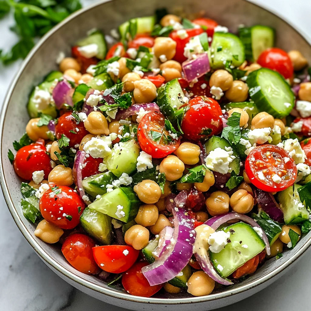 10-Minute Mediterranean Chickpea Salad