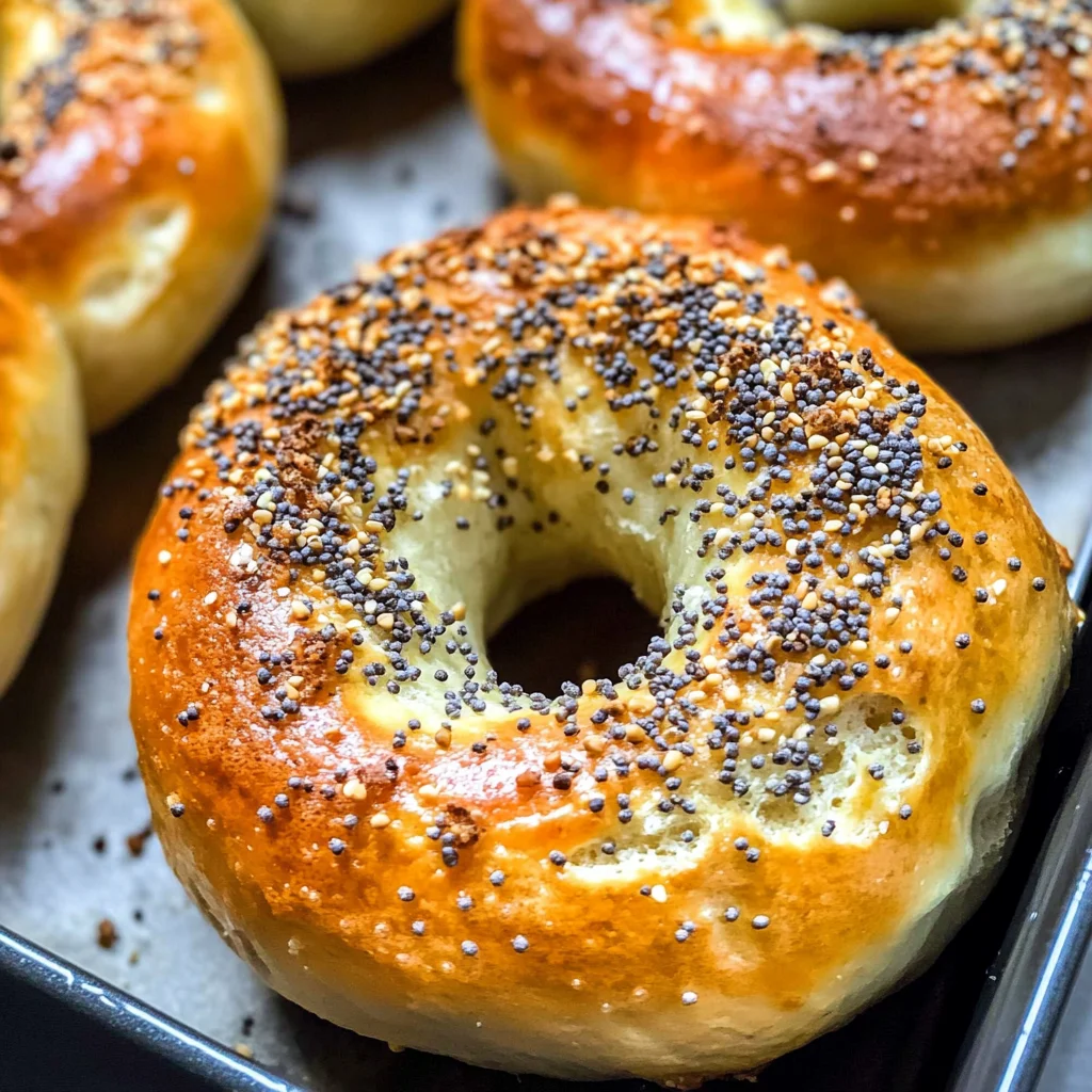 Air Fryer Protein Bagels