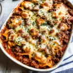 Beefy Tortellini Bake