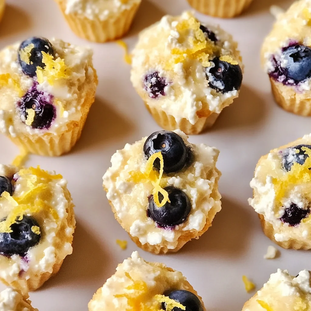 Blueberry and Lemon Zest Cottage Cheese Bites