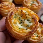 Cheesy Garlic Cruffin