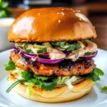 Chicken Teriyaki Burgers with Sesame Slaw