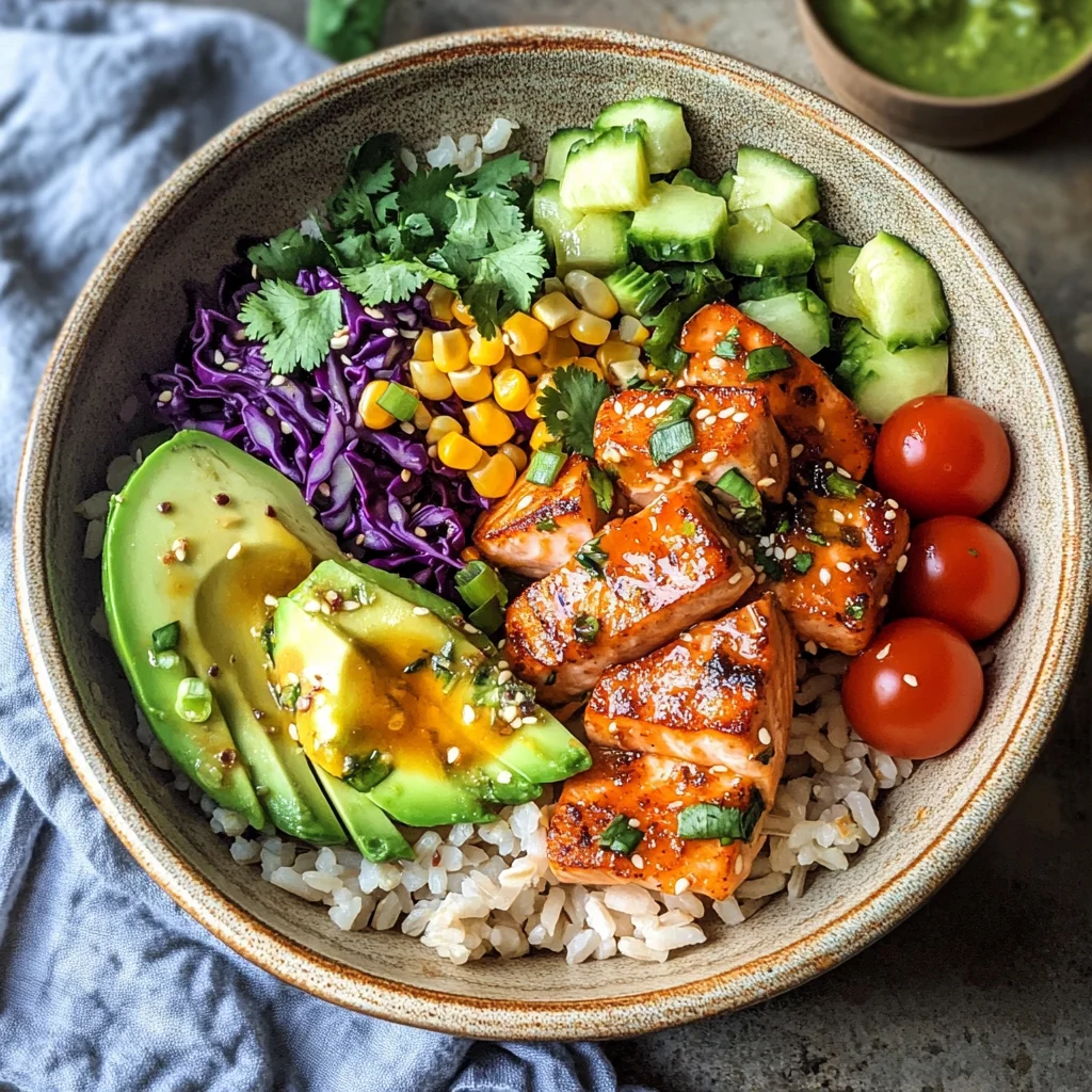 Chili Lime Salmon Bowls