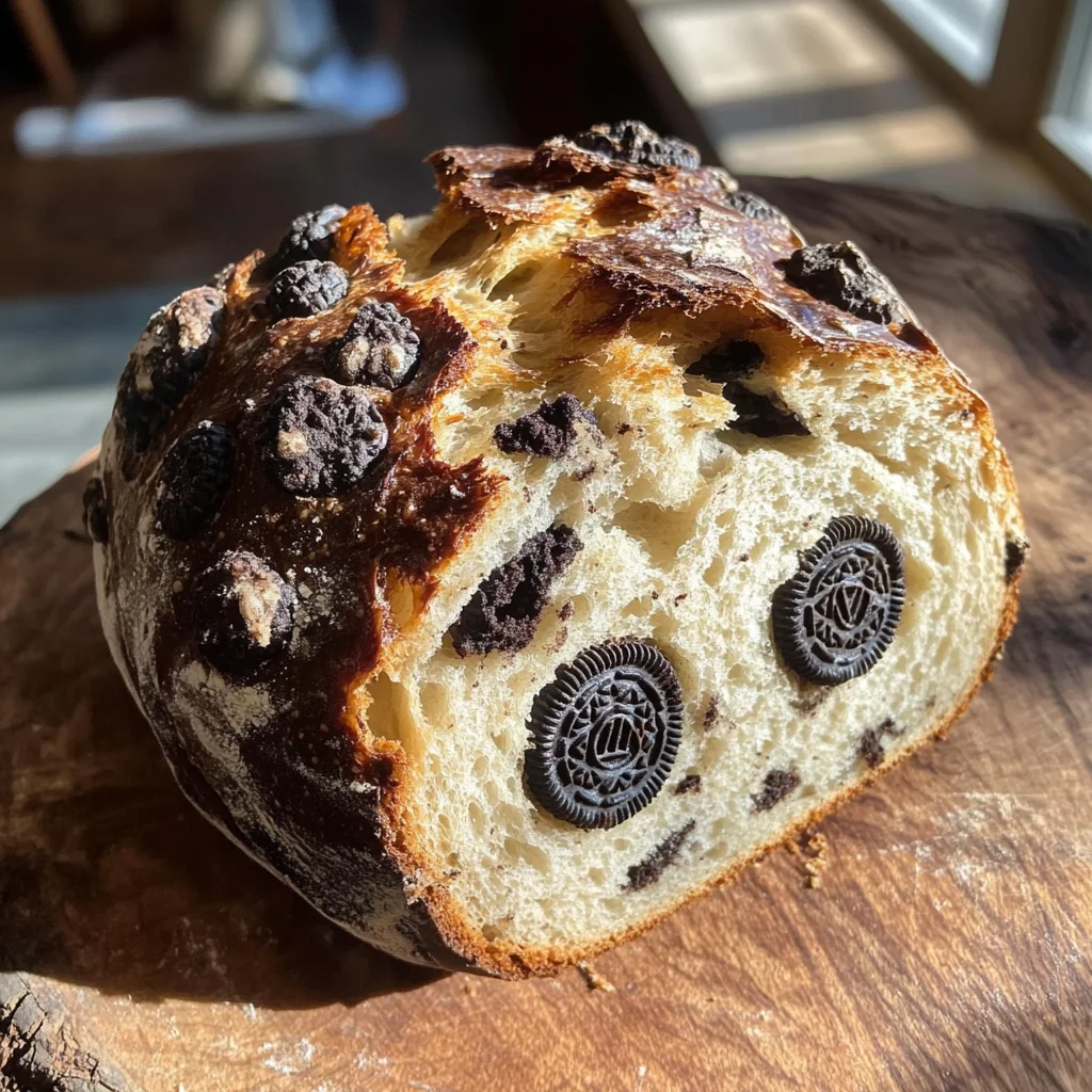 Cookies and Cream Sourdough Bread