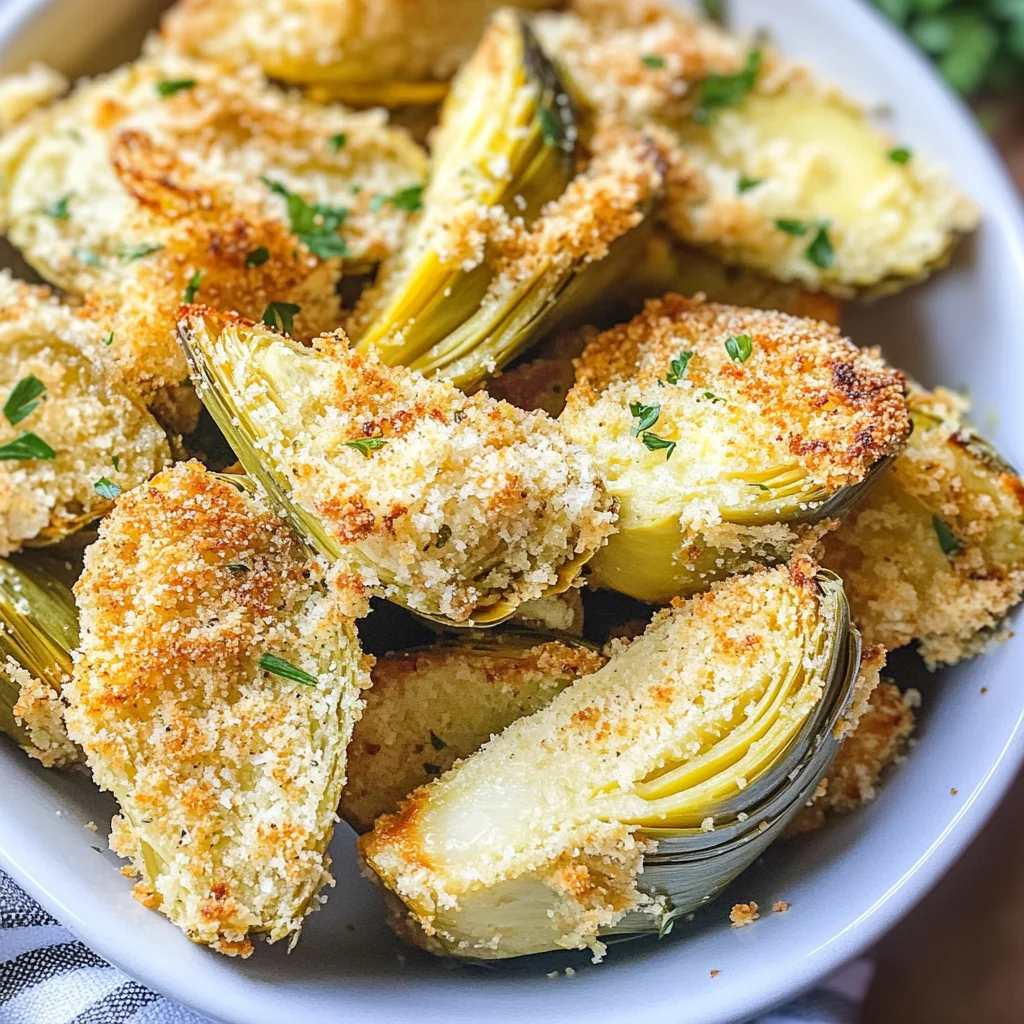 Crispy Parmesan Artichoke Hearts